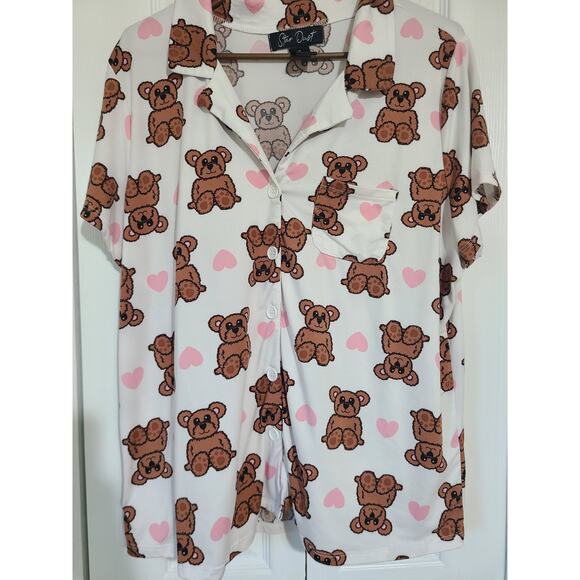 Star dust xl women's button up pajama set - Picture 2 of 10